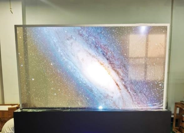 55寸電容觸摸oled透明屏